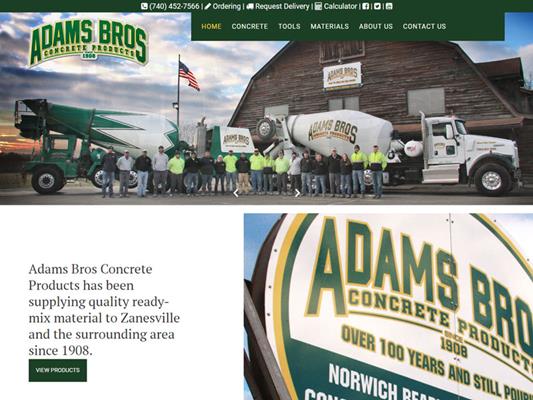 Adams Bros Concrete Zanesville Ohio iTrack llc