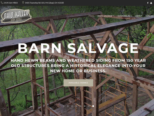 Ohio Valley Barn Salvage Reclaimed Barns Wood Specialists Frames Structure iTrack.JPG