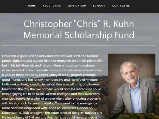 Chris R Kuhn Scholarship iTrack llc