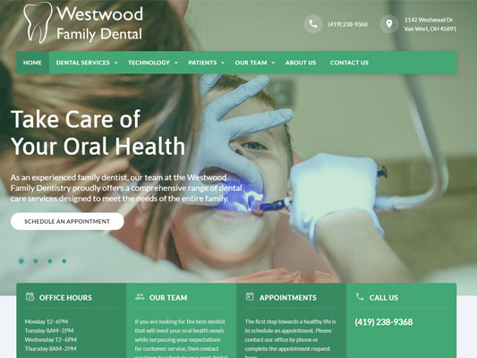 Westwood Family Dental Van Wert Ohio iTrack